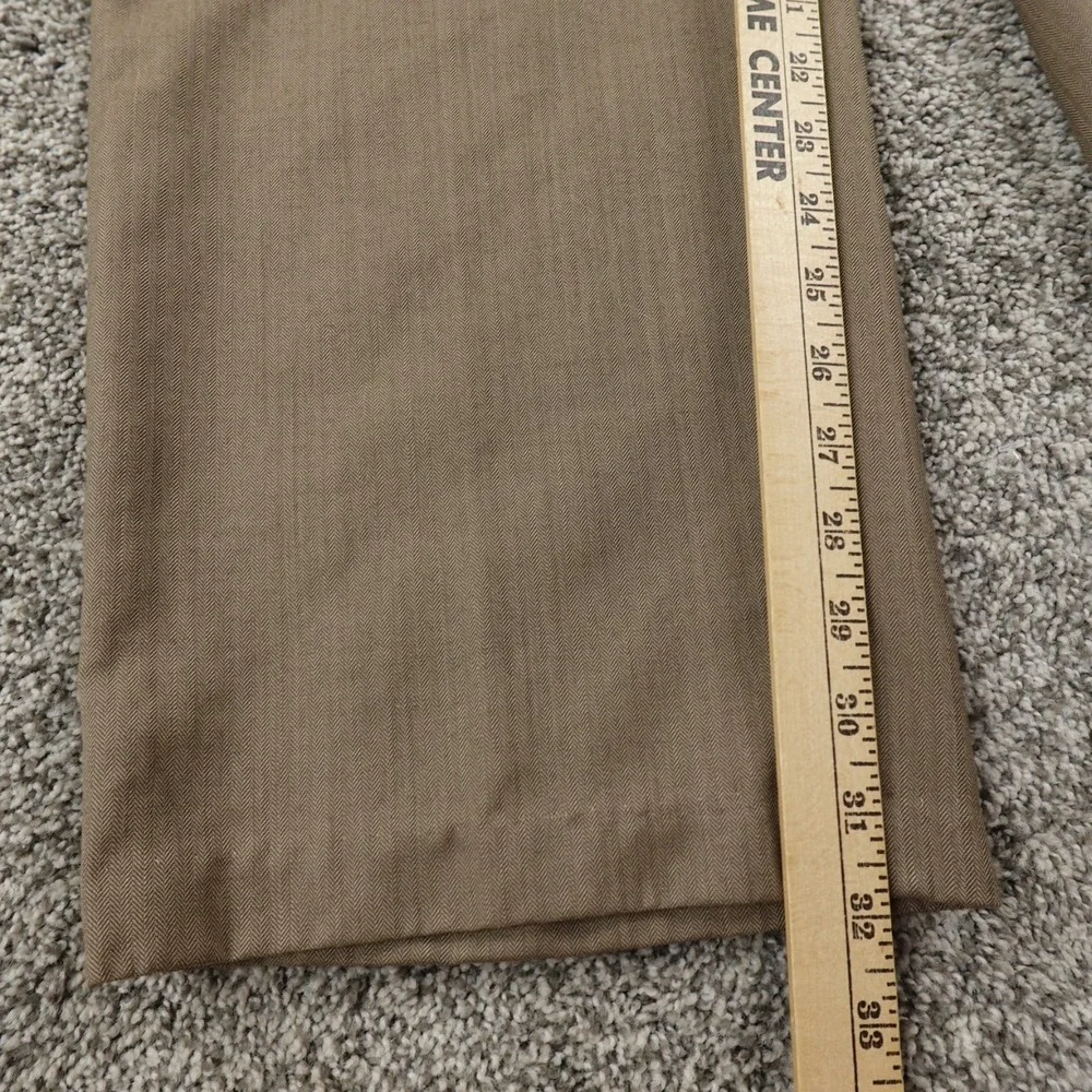 Banana Republic Pants Mens 35X32 Brown Wool Chino Dress Trouser Slacks Flat Work